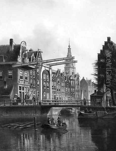 The Zuiderkerk, Amsterdam Oil Painting - Johannes Franciscus Spohler