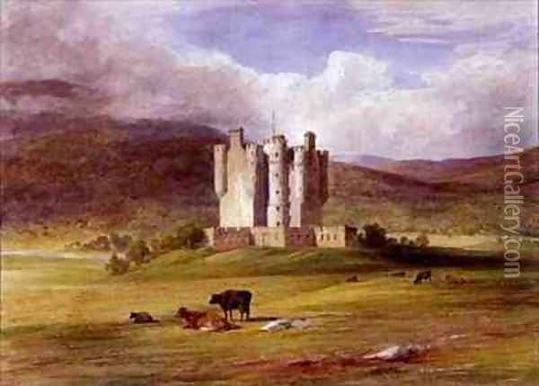 Braemar Castle Oil Painting - James William Giles