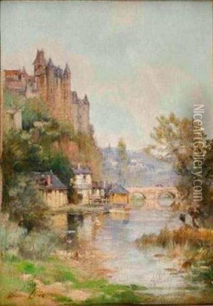 Le Chateau De Luzarches Oil Painting - Maurice Levis