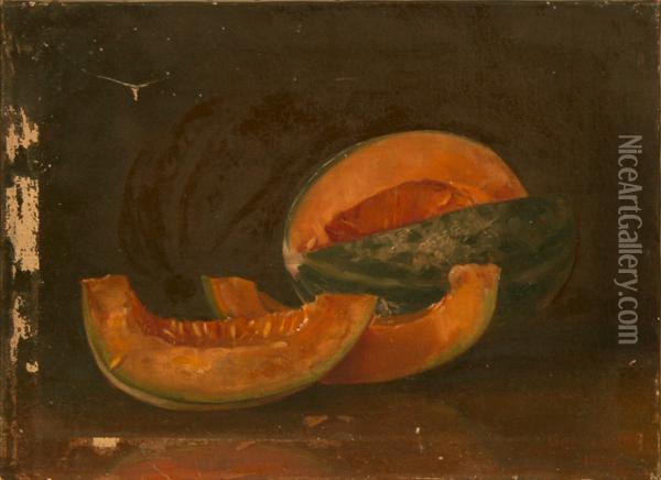 Still Life With Melon Oil Painting - Adam Lehr
