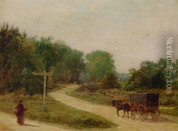 Hayes Common Oil Painting - Sir Alfred East