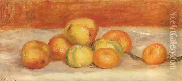 Apples And Manderines Oil Painting - Pierre Auguste Renoir