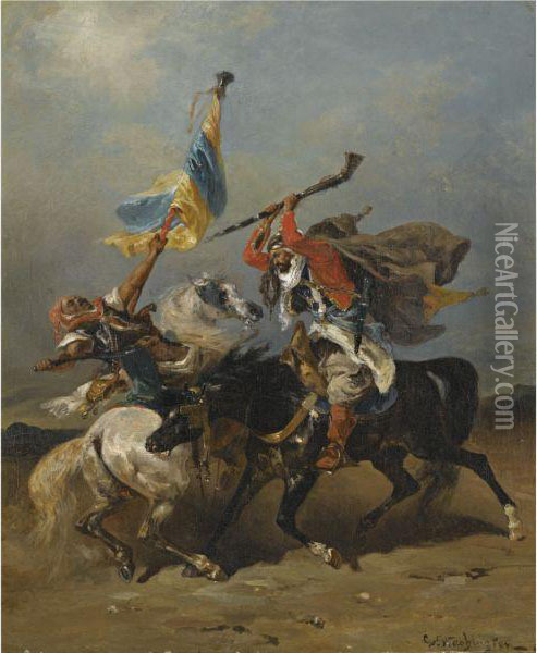 Le Combat Oil Painting - Georges Washington