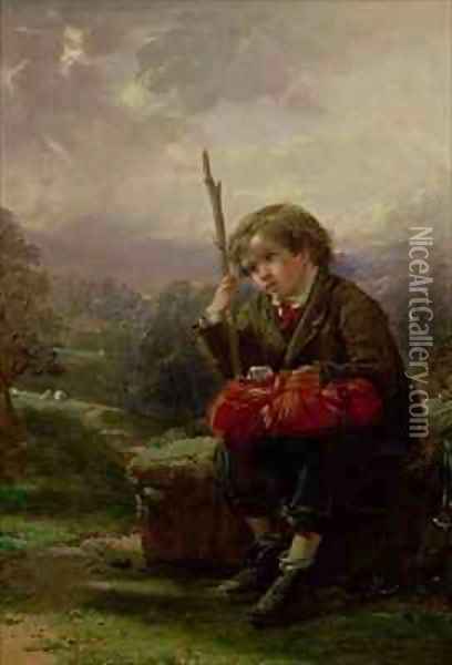 A Rest by the Way Oil Painting - Thomas Faed