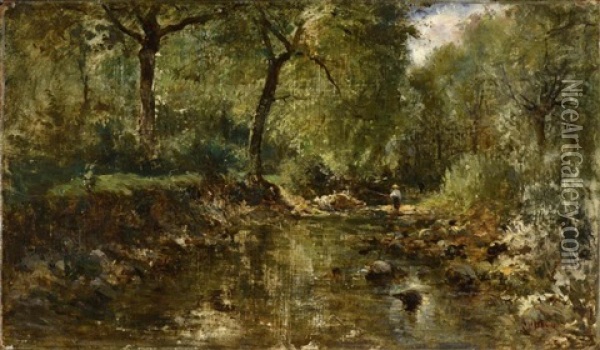 Le Petit Pecheur Oil Painting - Adolphe Appian