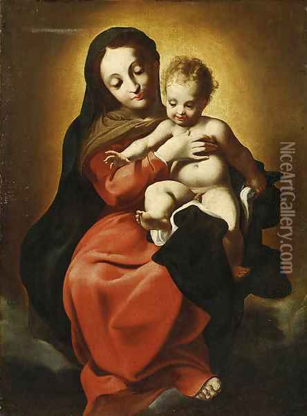 The Madonna and Child Oil Painting - Antonio Allegri, Called Correggio