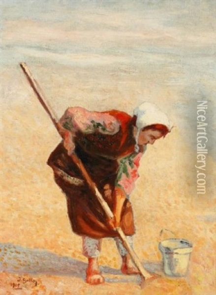 Pecheuse Oil Painting - Yakow Gotkowski