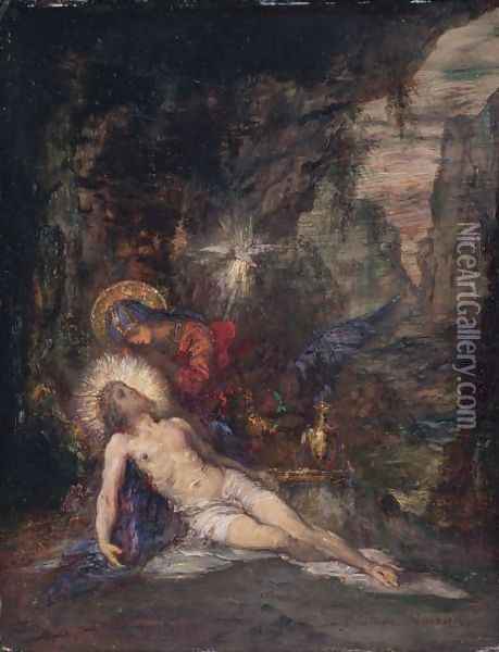 Pietà 2 Oil Painting - Gustave Moreau