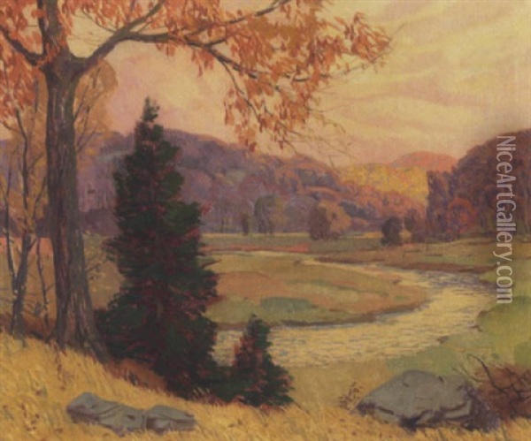 Autumn Paradise Oil Painting - Carl Rudolph Krafft