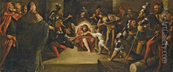 Cristo Deriso Oil Painting - Pietro Della Vecchio