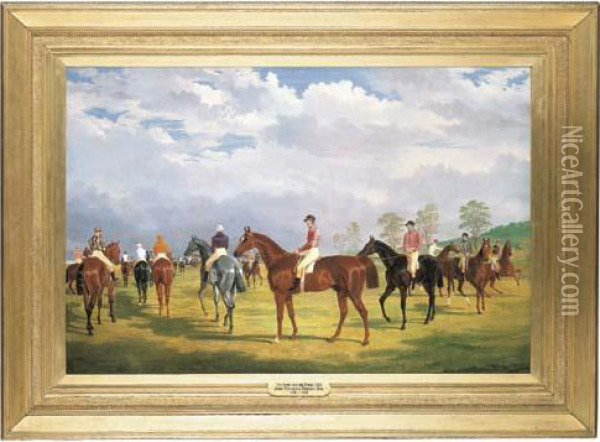 The Start For The Derby Oil Painting - John Frederick Herring Snr