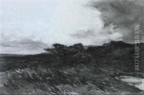 The Storm Cloud Oil Painting - Sir Hubert von Herkomer
