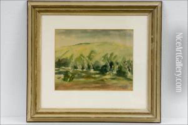 Maisema - Landskap. Oil Painting - Juho Makela