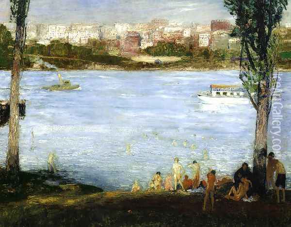 Summer City Oil Painting - George Wesley Bellows