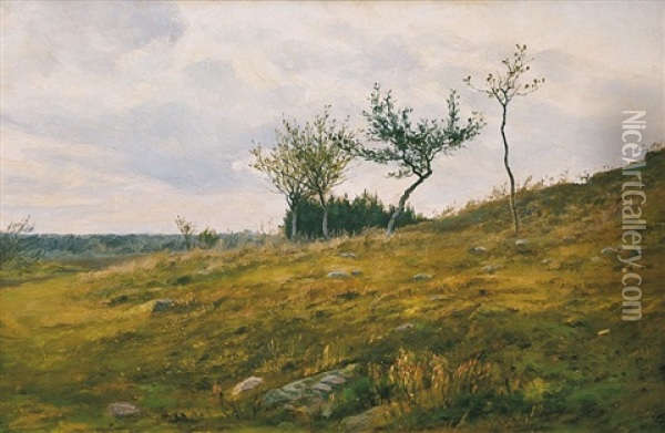 Trees On The Country Lane Oil Painting - Frantisek Kavan
