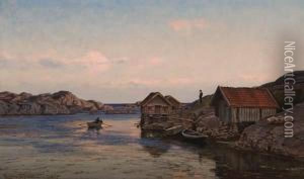 Dagen Endt Oil Painting - Amaldus Clarin Nielsen