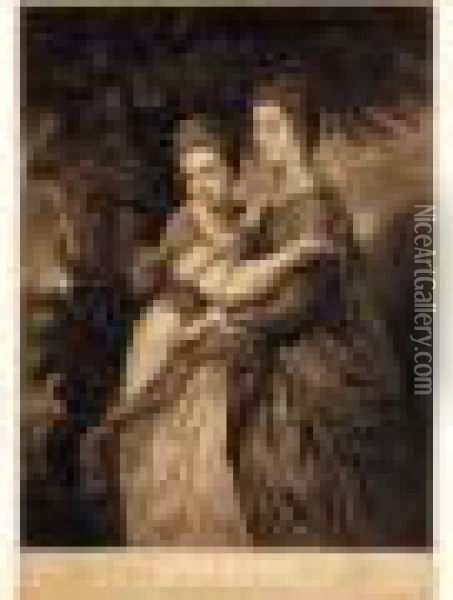 Maniere Noire Par Dixon. Oil Painting - Sir Joshua Reynolds