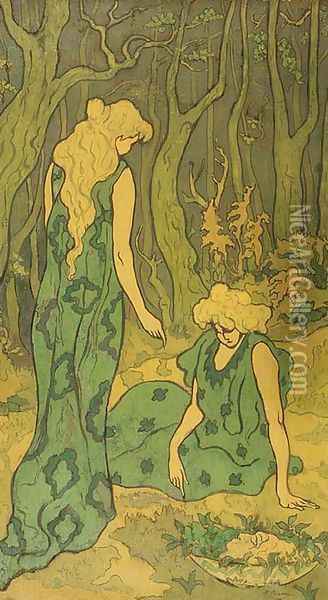 Women in the Wood, 1892 Oil Painting - Paul-Elie Ranson