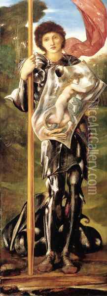 Saint George Oil Painting - Sir Edward Coley Burne-Jones