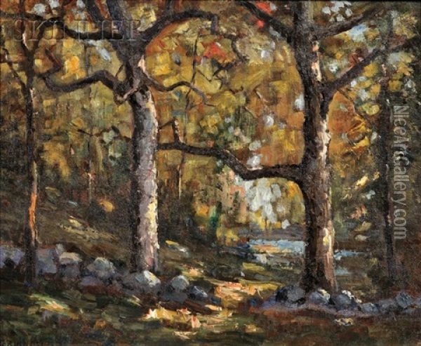 Autumn Tapestry Oil Painting - George Victor Grinnell
