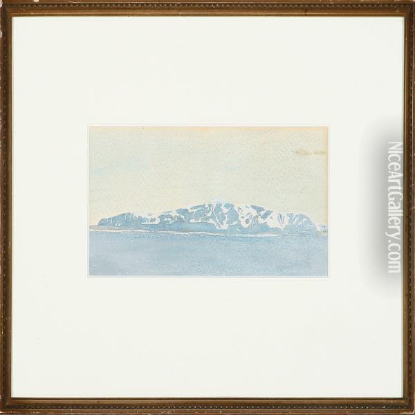 Coastal Scene From Greenland Oil Painting - Christine Deichmann
