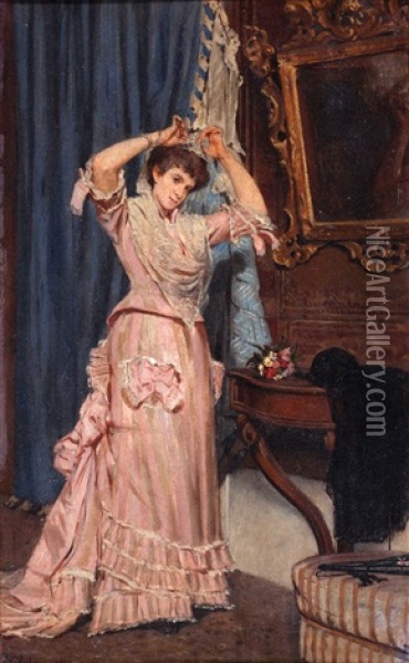 Portrait Of A Lady Oil Painting - Franz Leo Ruben