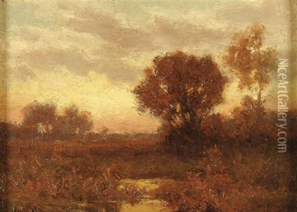 Evening Glow Oil Painting - William Crothers Fitler