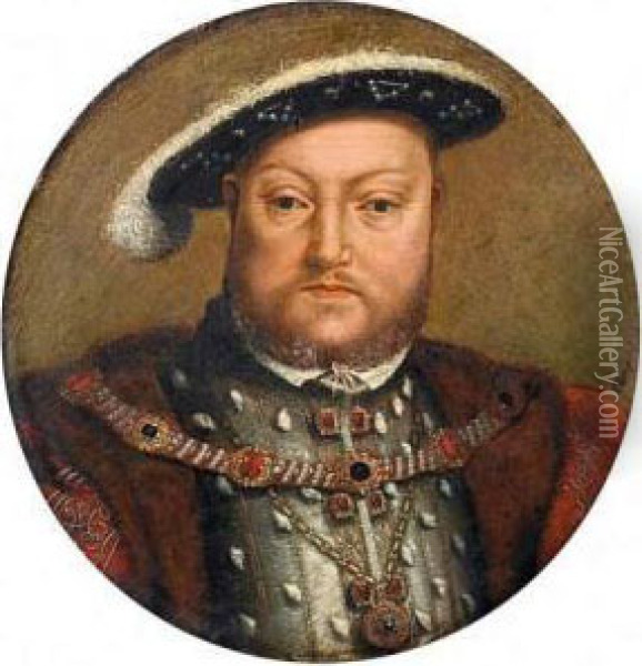 Henry Viii Oil Painting - Hans Holbein the Younger