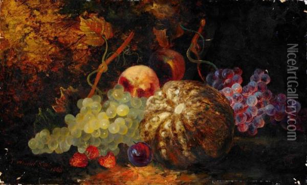 Stilleben Med Frukter Oil Painting - Thomas Ii Whittle