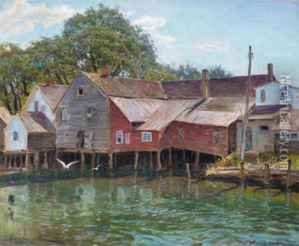 Kennebec Port, Maine Oil Painting - Constantin Alexandr. Westchiloff