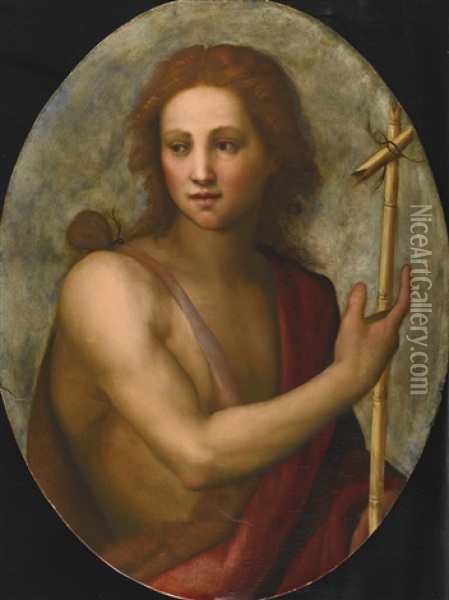 Saint John The Baptist Oil Painting - Jacopo (da Empoli) Chimenti