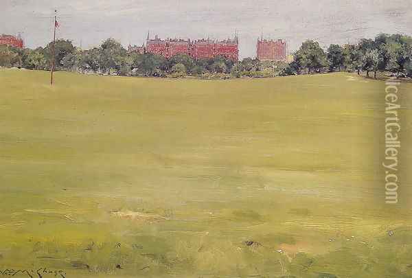 View from Central Park Oil Painting - William Merritt Chase