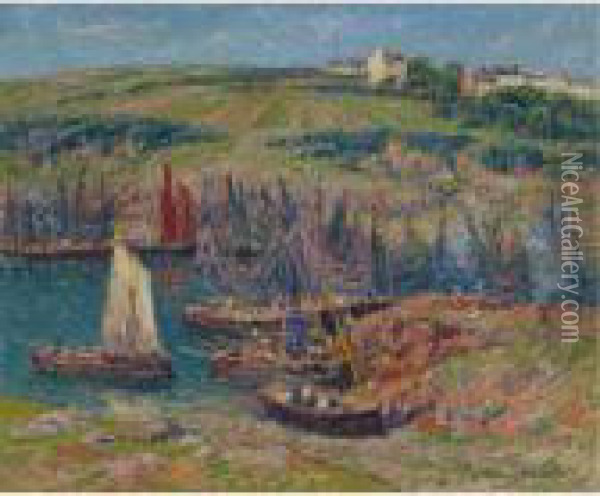 Sardiniers A Douelan Oil Painting - Henri Moret
