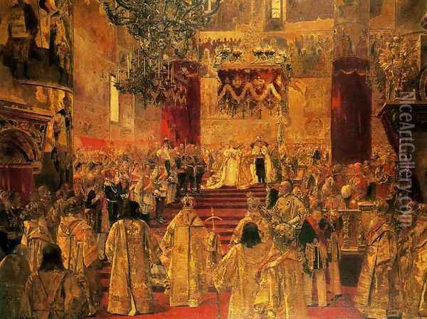 The Coronation of Nicholas II Oil Painting - Henri Gervex