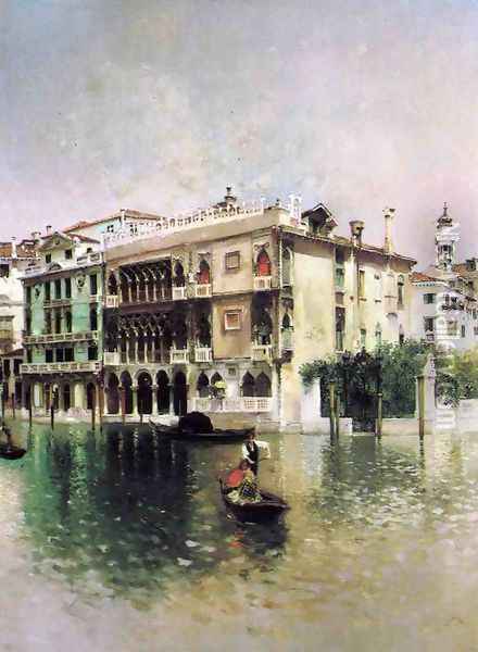 Venice, The Grand Canal Oil Painting - Robert Frederick Blum