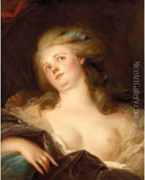 A Young Lady Reclining Oil Painting - Johann Ernst, Julius Heinsius