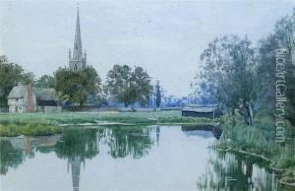 Hemingford Abbots Oil Painting - William Fraser Garden