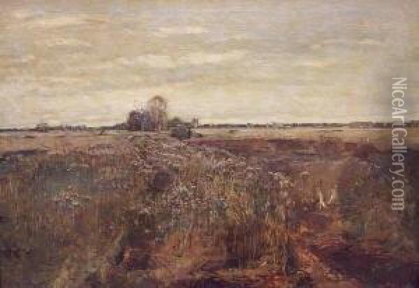 Landschaft Oil Painting - Otto Miller-Diflo