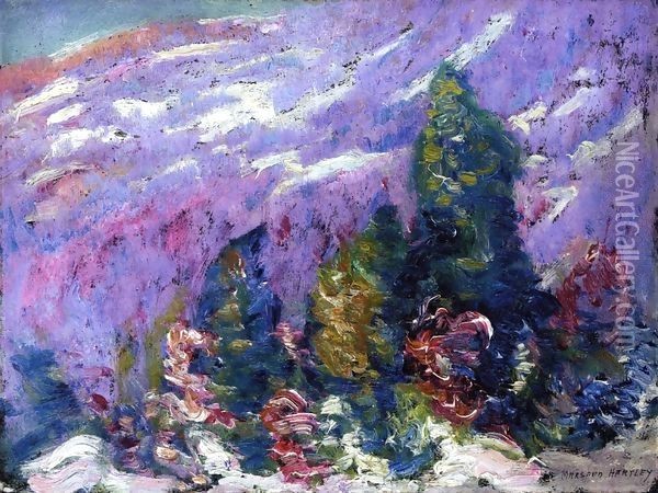 Songs of Winter No 4 Oil Painting - Margit Anna
