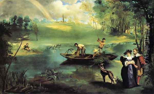 La Peche Oil Painting - Edouard Manet