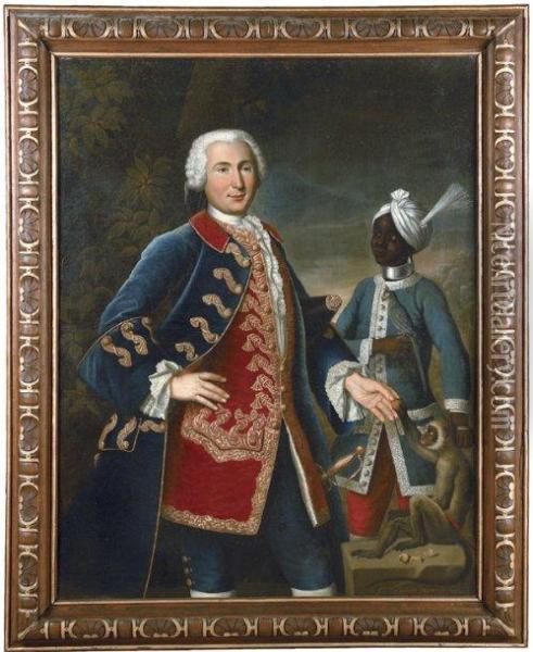 Le Capitaine De Vire Du Liron De Montiversaux Indes Oil Painting - Francois Dagobert Jouvenet