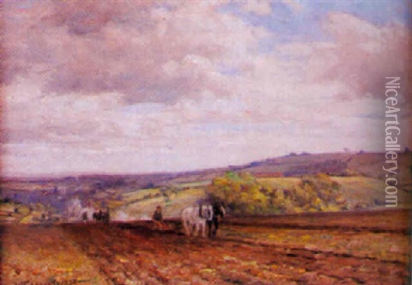 Spring Plowing Oil Painting - Walter Greaves