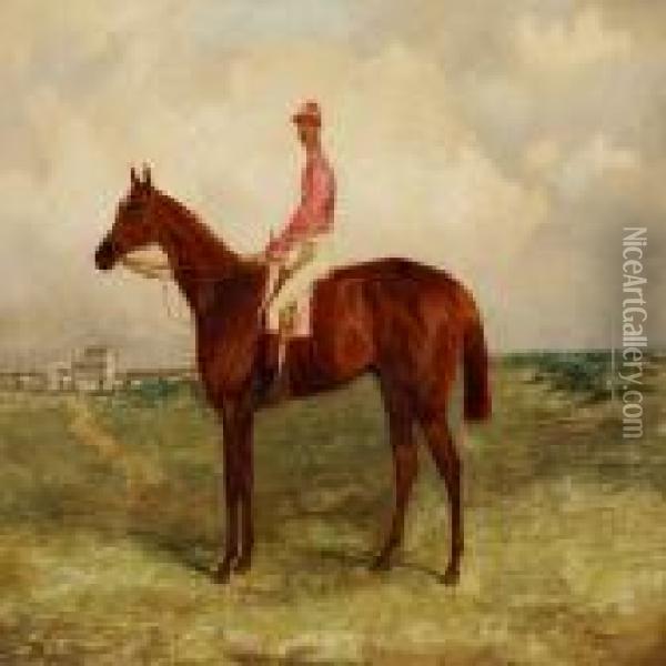Jockey On The Horse Hermit Oil Painting - Harry Hall