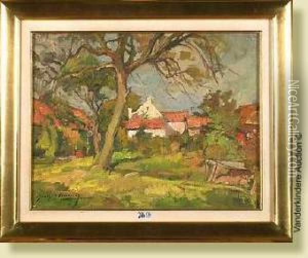 Paysage Oil Painting - Georges Lemmers