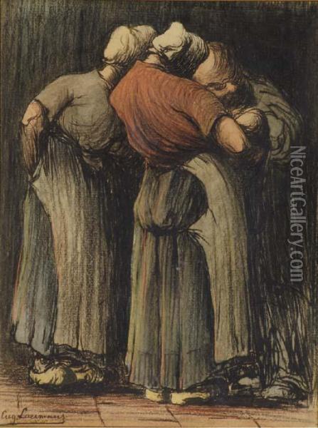 Peasant Women Oil Painting - Eugene Laermans