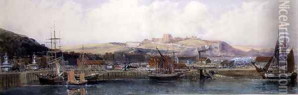 Dover from the Ferry, 1845 Oil Painting - Peter de Wint