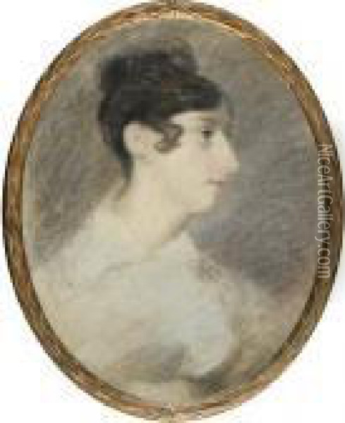 Portrait Of Miss Ann Hobson Oil Painting - John Constable