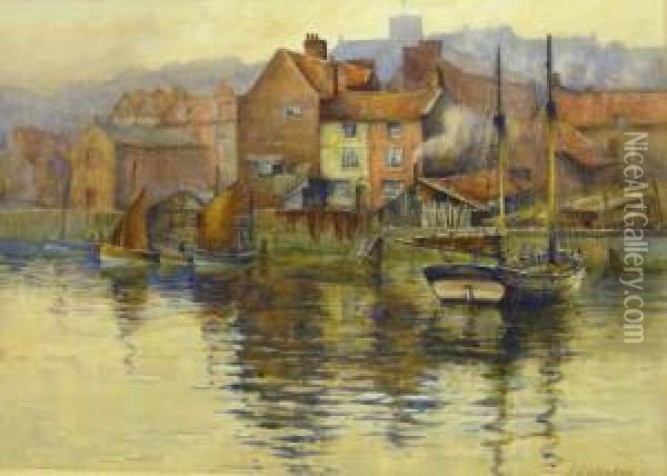 Old Sandside Scarborough Oil Painting - Charles Edward Wanless