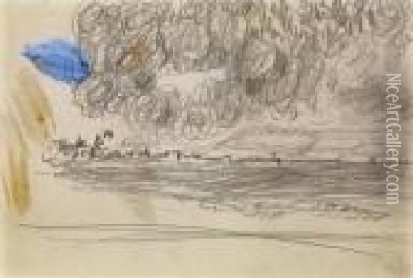 Nuages Sur La Mer Oil Painting - Pierre Bonnard