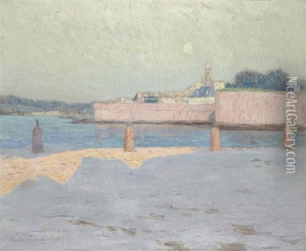 Concarneau, La Vallee Close Oil Painting - Charles Henry Fromuth